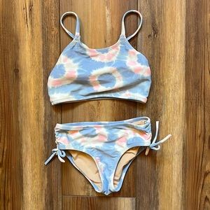 J. Crew Crewcuts Girls Two-Piece Swimsuit Tie Dye - Size 4-5